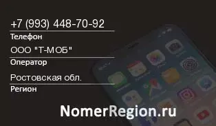 Кто звонил с 9934487092 - регион и оператор